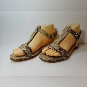 Stuart Weitzman snakeskin Sandals with Straps